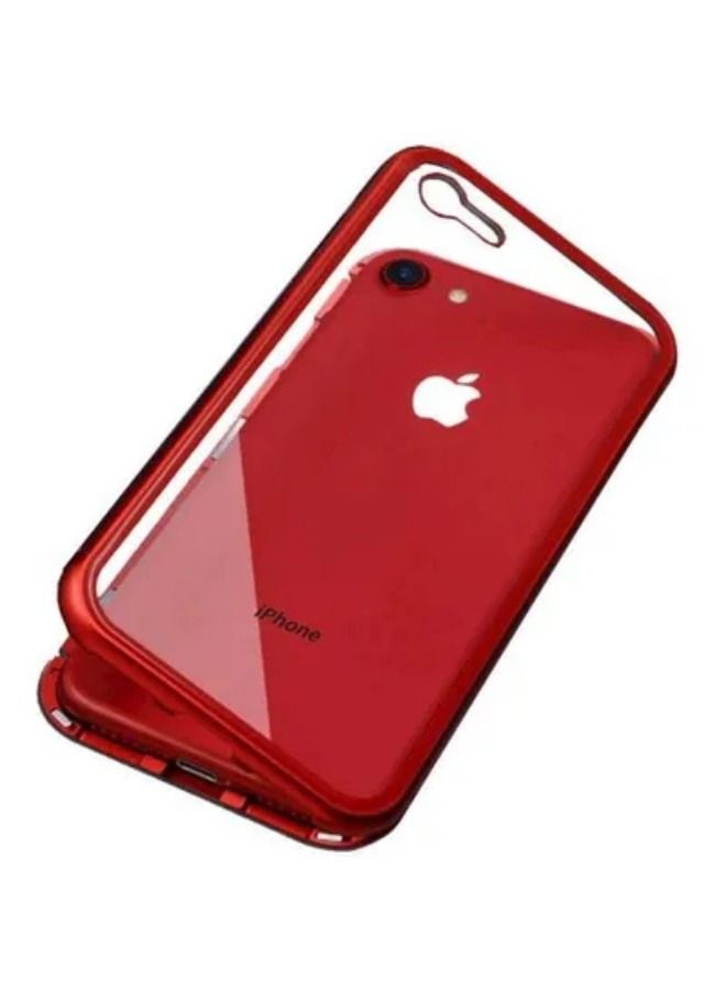 Iphone 6S/6 Case 360 Degree Full Cover 2 Pieces Metal Frame Magnetic Tempered Gl Back Case - Image 1