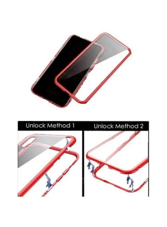 Iphone 6S/6 Case 360 Degree Full Cover 2 Pieces Metal Frame Magnetic Tempered Gl Back Case - Image 3