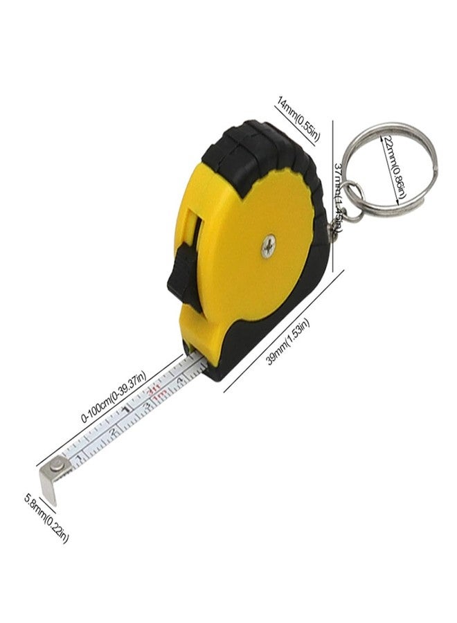Galepromot Tape Measure 3Foot Steel Retractable Tapes Measures with Twin Scale Easy to Read Tape Measures Steel Tape Measure 1M Retractable Tape Measure Measuring and Layout Tools - Image 2