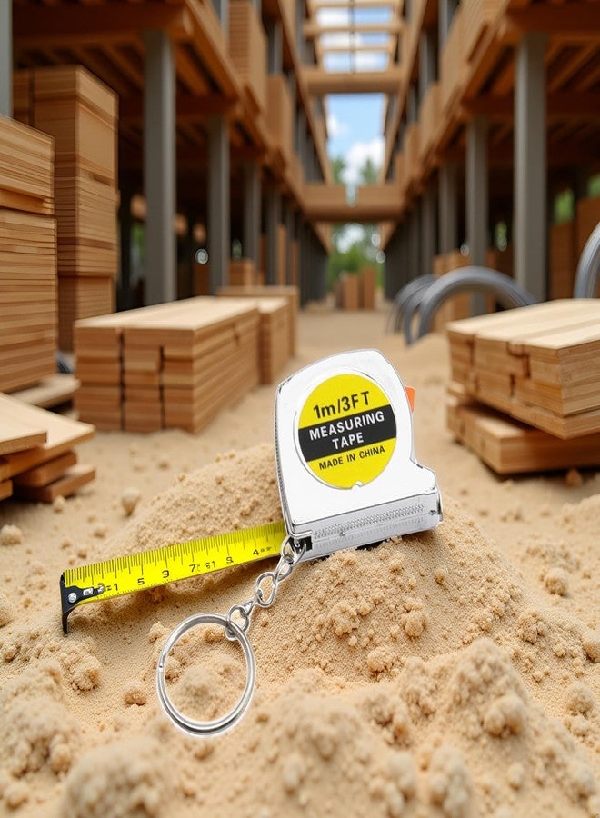 Galepromot Tape Measure 3Foot Steel Retractable Tapes Measures with Twin Scale Easy to Read Tape Measures Steel Tape Measure 1M Retractable Tape Measure Measuring and Layout Tools - Image 5