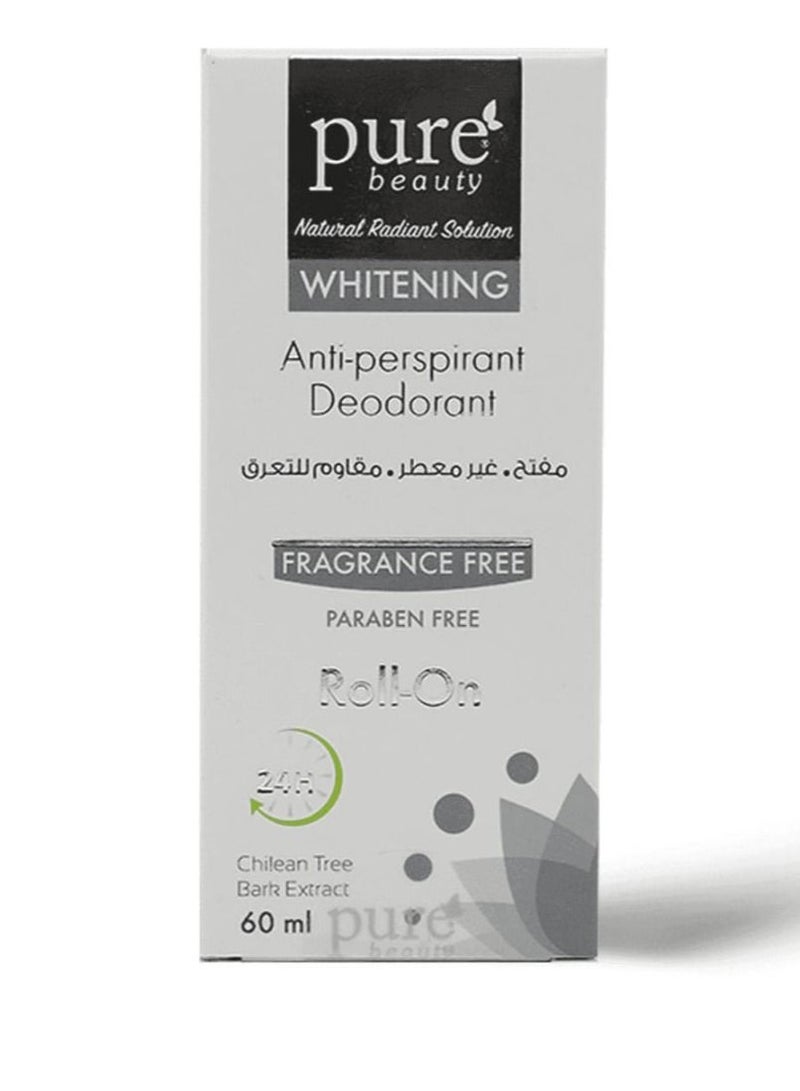 بيور بيوتي مزيل عرق رول غير معطر – 60 مل - Image 1