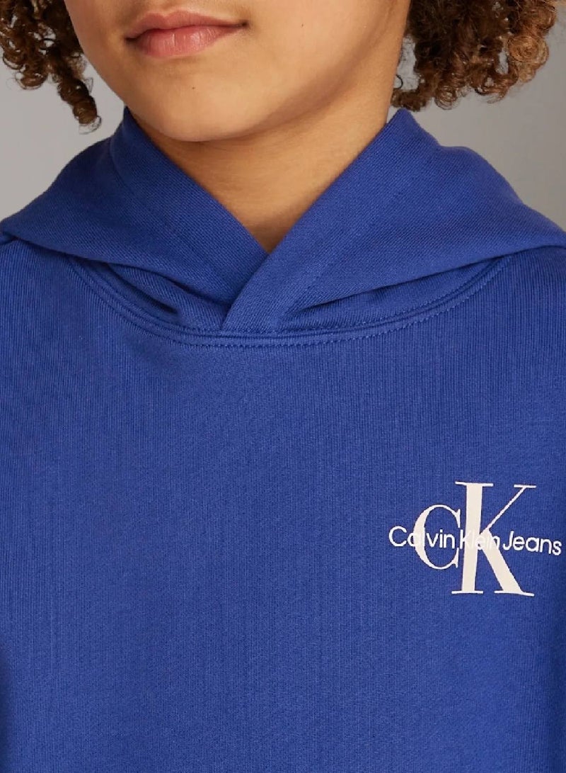 كالفن كلاين جينز هودي من القطن للجنسين - Image 3