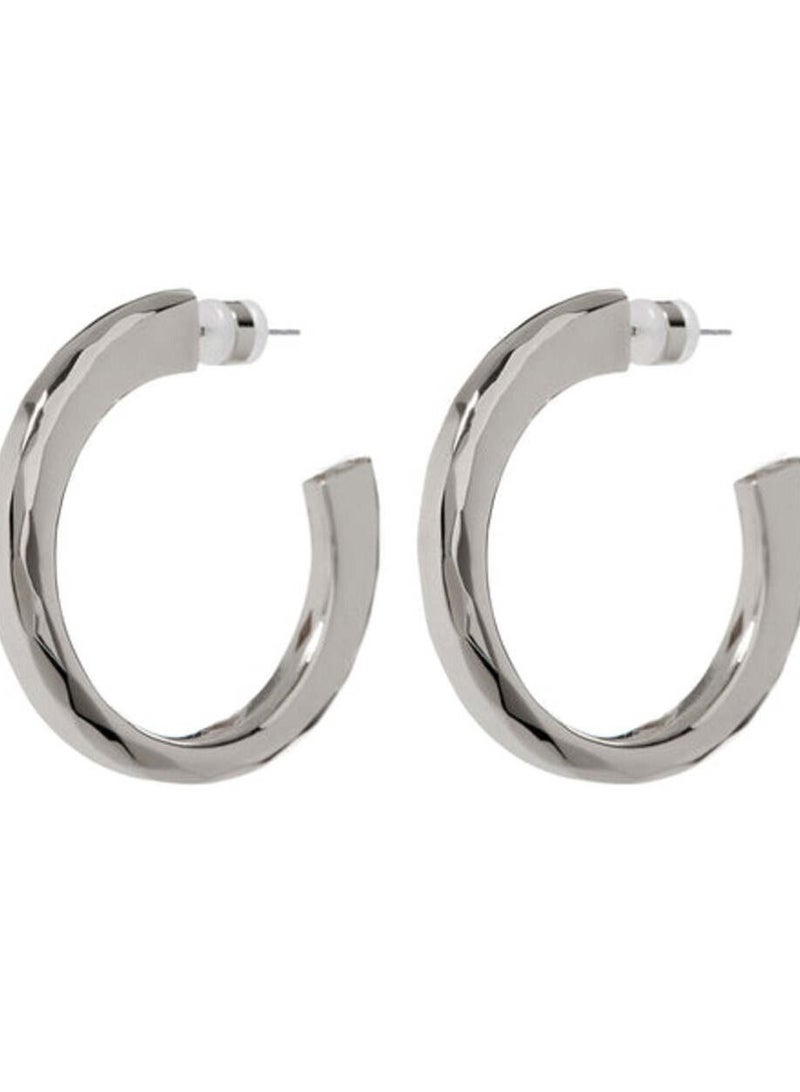 LUV AJ Architectural Statement Hoops-Silver - Image 1