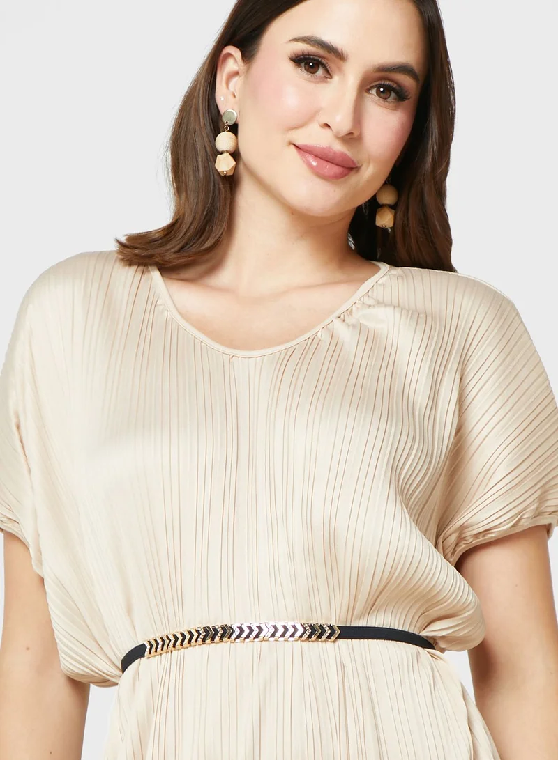 ايلا Bodycon فستان مطوي