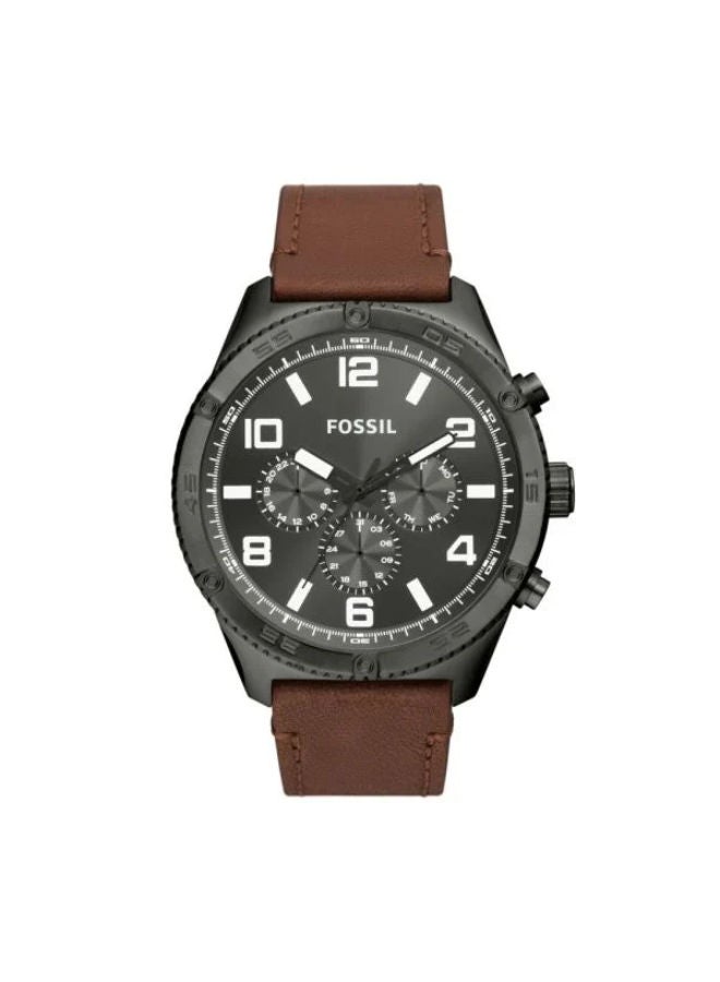FOSSIL Men Leather Chronograph Wrist Watch BQ2800 - Image 1