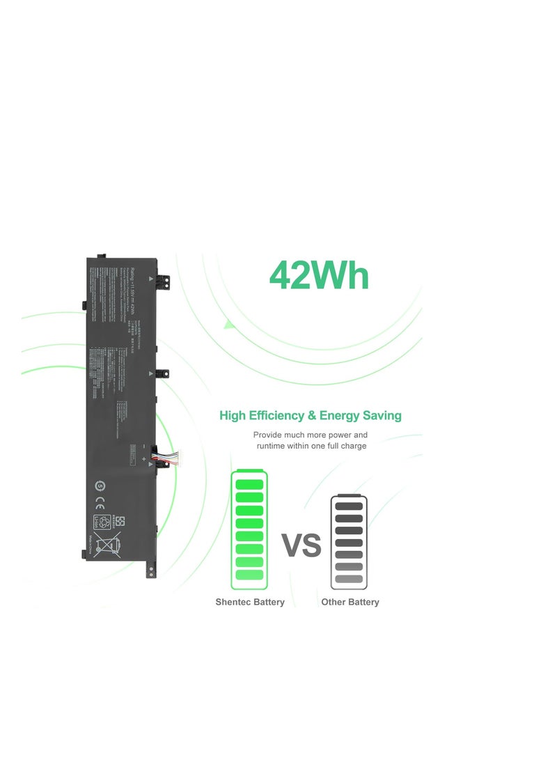 Terabyte C31N1843 Laptop Battery Compatible with Asus VivoBook S14 S432 S432F S432FA S432FL Vivobook S15 S532FA S532FL X432FA X432FL X432FLC X532FA X532FL X532FLC S432Fmeet SA-EB008T S532FA-DH55 Series - Image 5
