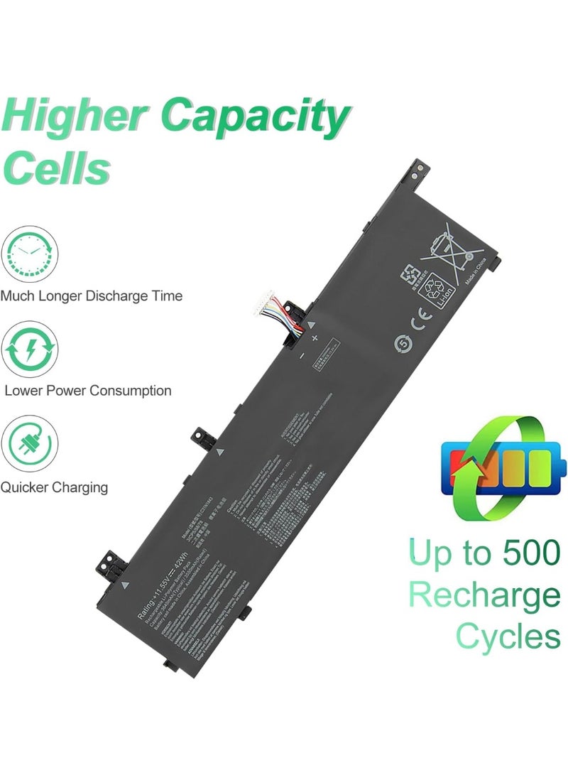 Terabyte C31N1843 Laptop Battery Compatible with Asus VivoBook S14 S432 S432F S432FA S432FL Vivobook S15 S532FA S532FL X432FA X432FL X432FLC X532FA X532FL X532FLC S432Fmeet SA-EB008T S532FA-DH55 Series - Image 4