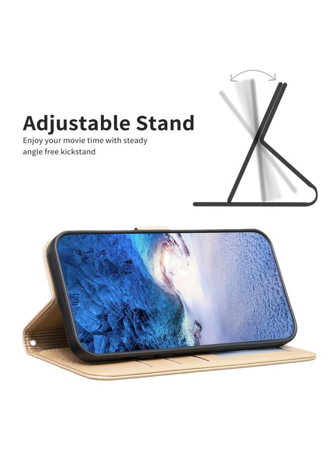 إيروريكس جراب لهاتف vivo Y11 / Y12 / Y15 / Y17 جراب هاتف من الجلد المنقوش بأربع أوراق - Image 4