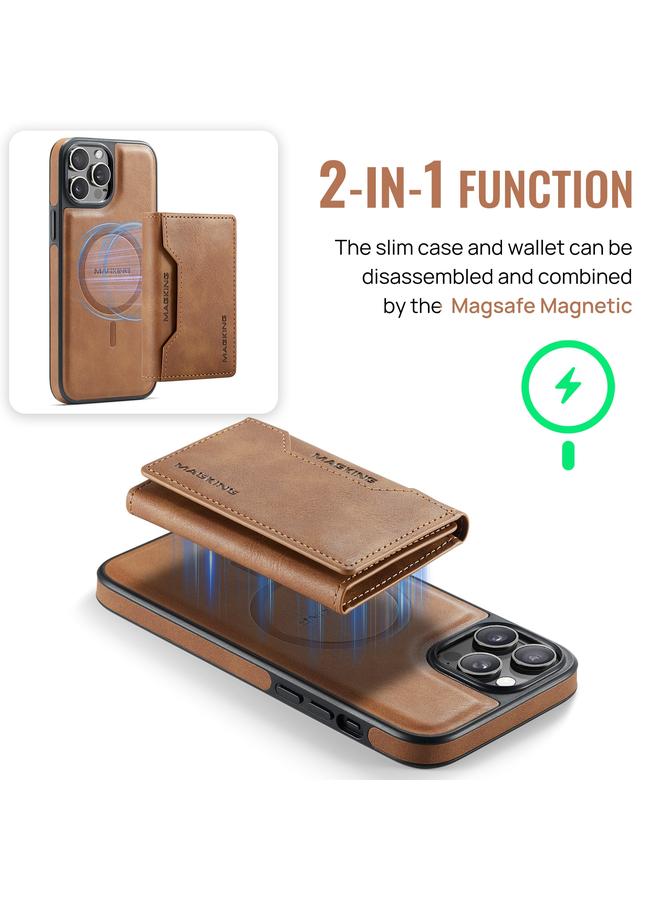 Dg Ming Case For iPhone 12 Pro Max MAGKING-K2 Series MagSafe RFID Card Bag Detachable Phone Case - Image 5
