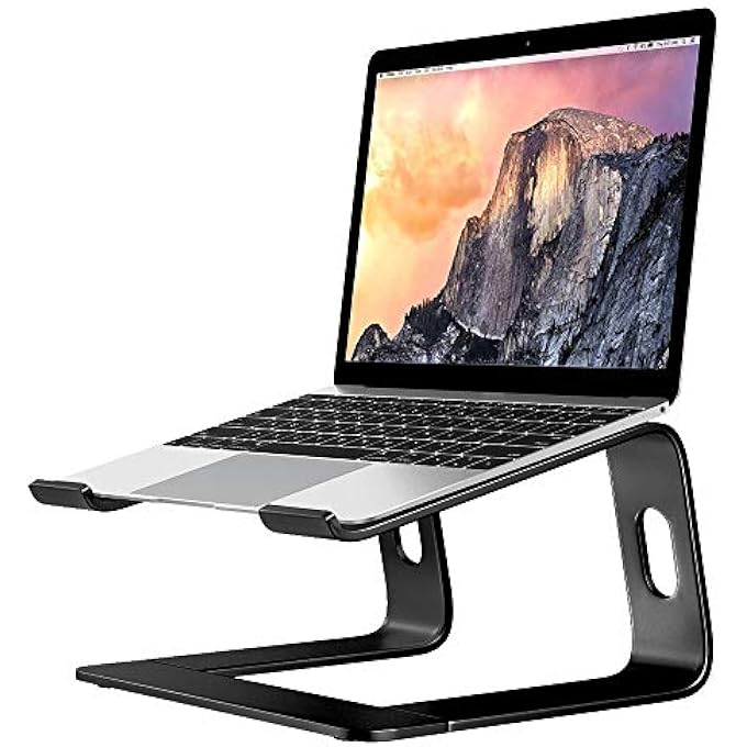 rayihni GO-GO ERGONOMIC ALUMINUM LAPTOP STAND, COMPATIBLE WITH MACBOOK AIR PRO, DELL XPS, HP, LENOVO MORE 10-15.6Â€ LAPTOPS - Image 1