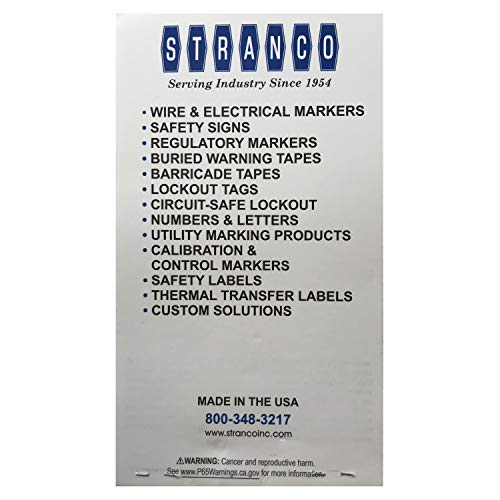 Sherco-Auto 450 Pieces (1-45) Wire Marker Labels for Cable Management - Waterproof Vinyl Adhesive Cloth Label Stickers Book - 10 Pages with 45 Labels Each - Tear Resistance Cable Tags - Made in USA - Image 5