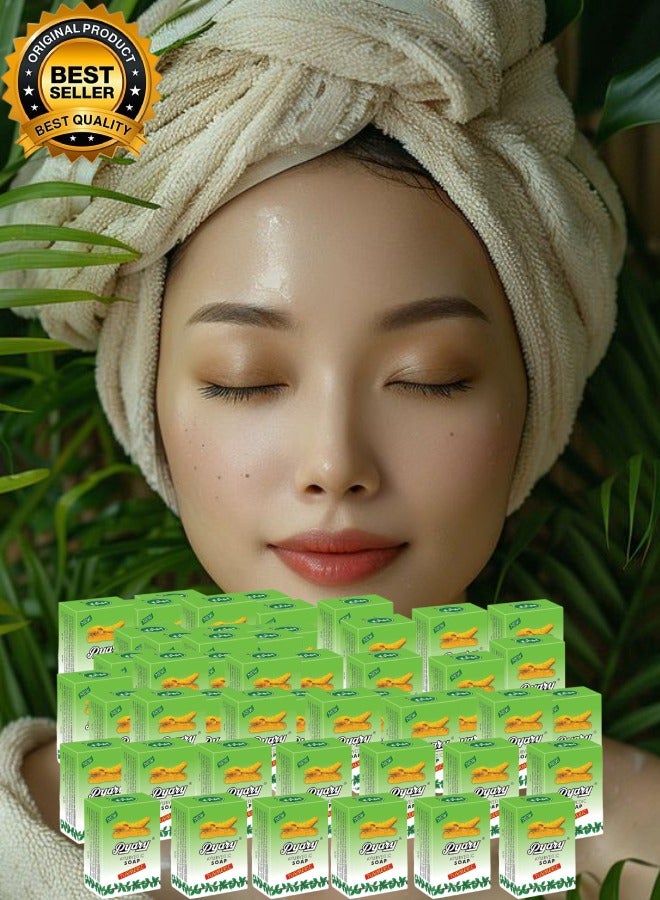 Pyary 51 Pieces Ayurvedic Turmeric Soap 75gram - Image 1