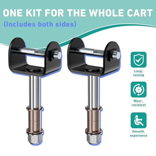 Drive-up Club Car Precedent Kin Pin, Golf Cart Front End King Pin Repair Kit for Club Car Precedent 2004-Up Gas and Electric Golf Carts, Replaces OEM 102287201 103638601 103638801 - Image 2