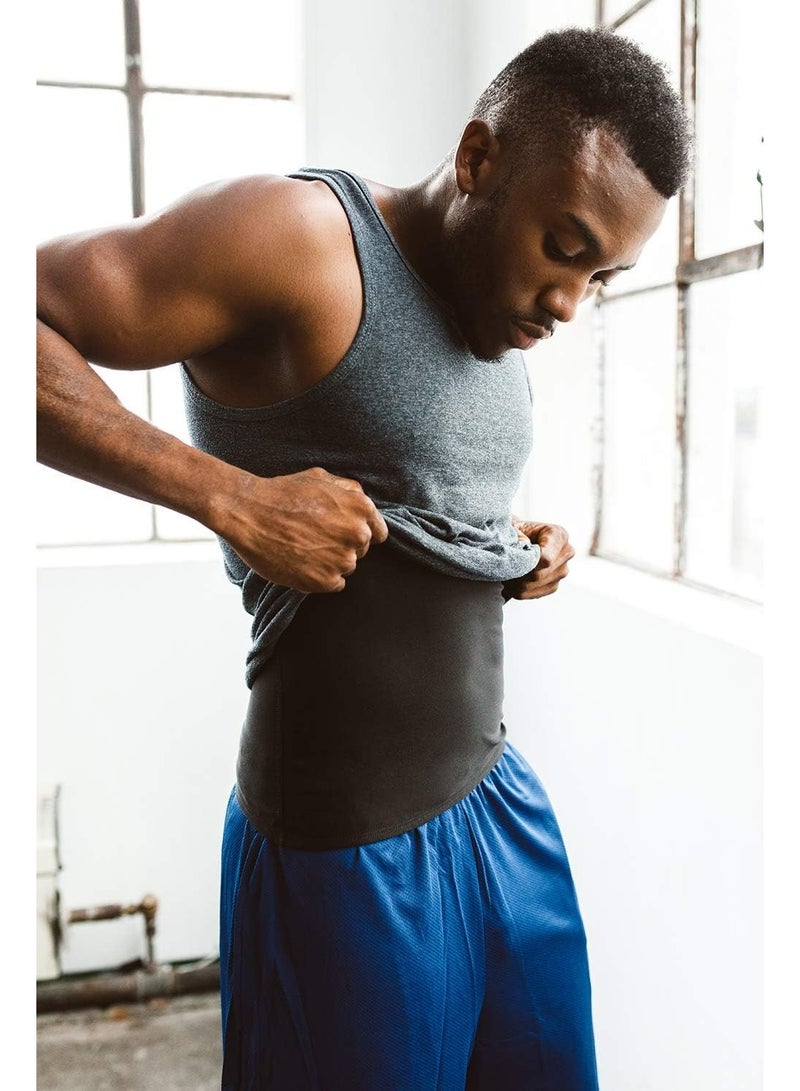 Men's Sweat Zipper Vest Shapewear for Weight Loss | Slimming Shirt with Neoprene Compression | Workout Sauna Suit | Body Top Waist Trainer | Hot Thermo Sweat Vest for Gym & Fitness  - Image 3