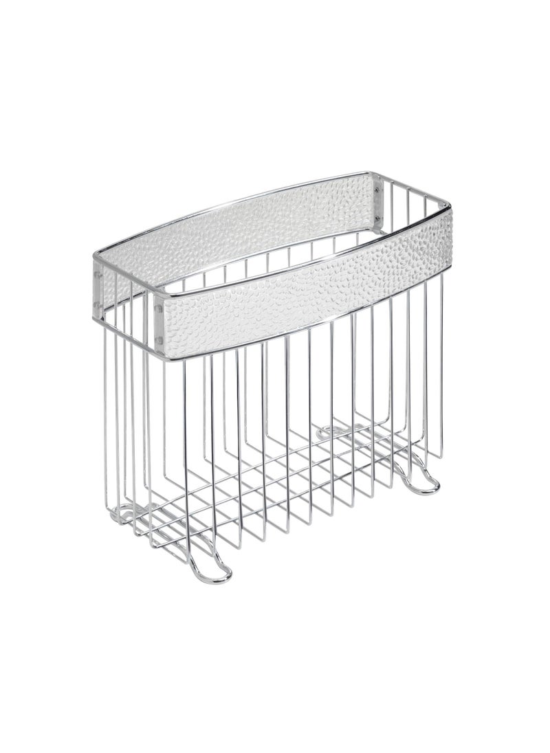 InterDesign iDesign 33350 Rain Metal Free-Standing Magazine Holder, Newspaper and Book Storage for Bathroom, Office, Bedroom, Den, 5" x 10" x 8.5"  - Image 4
