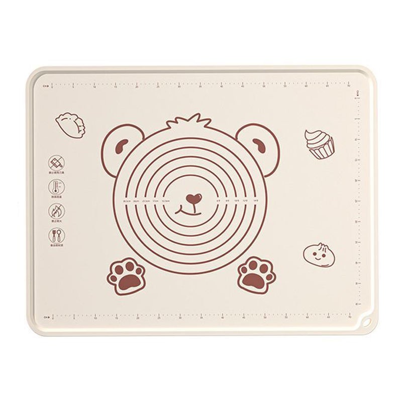 Pastry Mat Prevent Slip Odorless Thickened Silicone Dough Rolling Mat with Scale for Baking Pizza Making - Image 1