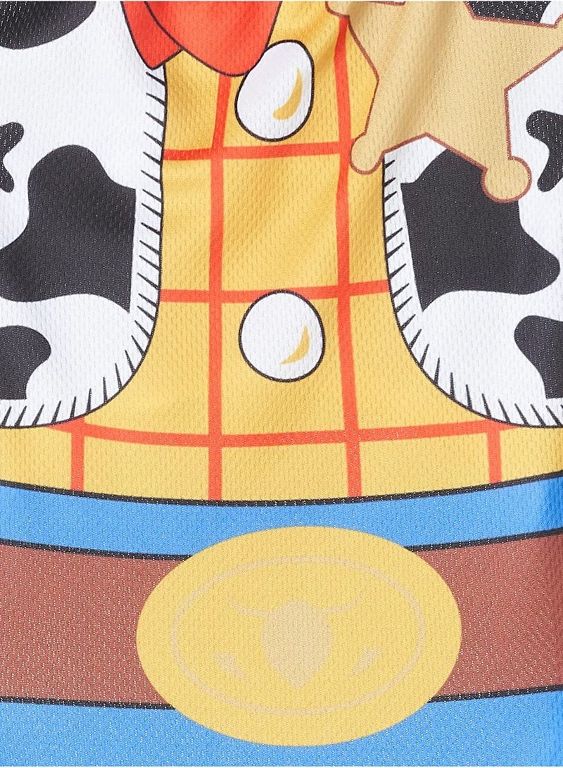 Generic Ohana Spring Wear Collection Fashion Prints Clothes With Round Neck T Shirt For Cats And Dogs Yellow And Blue Print Small Size  - Image 2