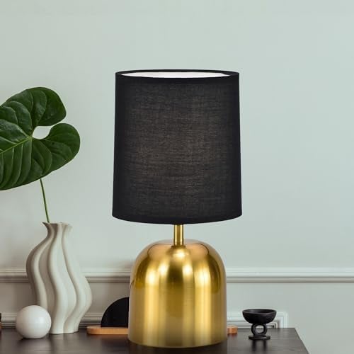 MAGIK Silver Shot LED Table Lamp (Copper & Black Finish) | Includes 5W LED Bulb | Elegant Decorative Lamp for Bedroom, Living Room & Office | Compact Design | Ready to Use - Image 1