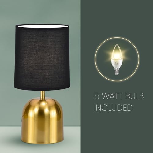MAGIK Silver Shot LED Table Lamp (Copper & Black Finish) | Includes 5W LED Bulb | Elegant Decorative Lamp for Bedroom, Living Room & Office | Compact Design | Ready to Use - Image 2