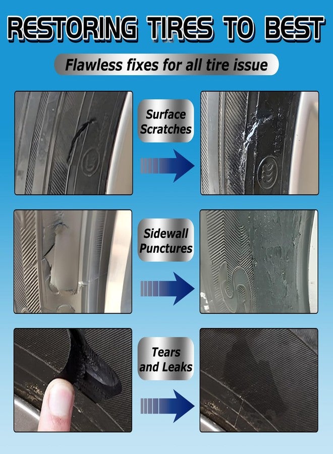 Vigorder Tire Repair Glue, 50ML Professional Black Rubber Cement for Car & Motorcycle Sidewall Fix, Strong Bonding & Waterproof - Image 3