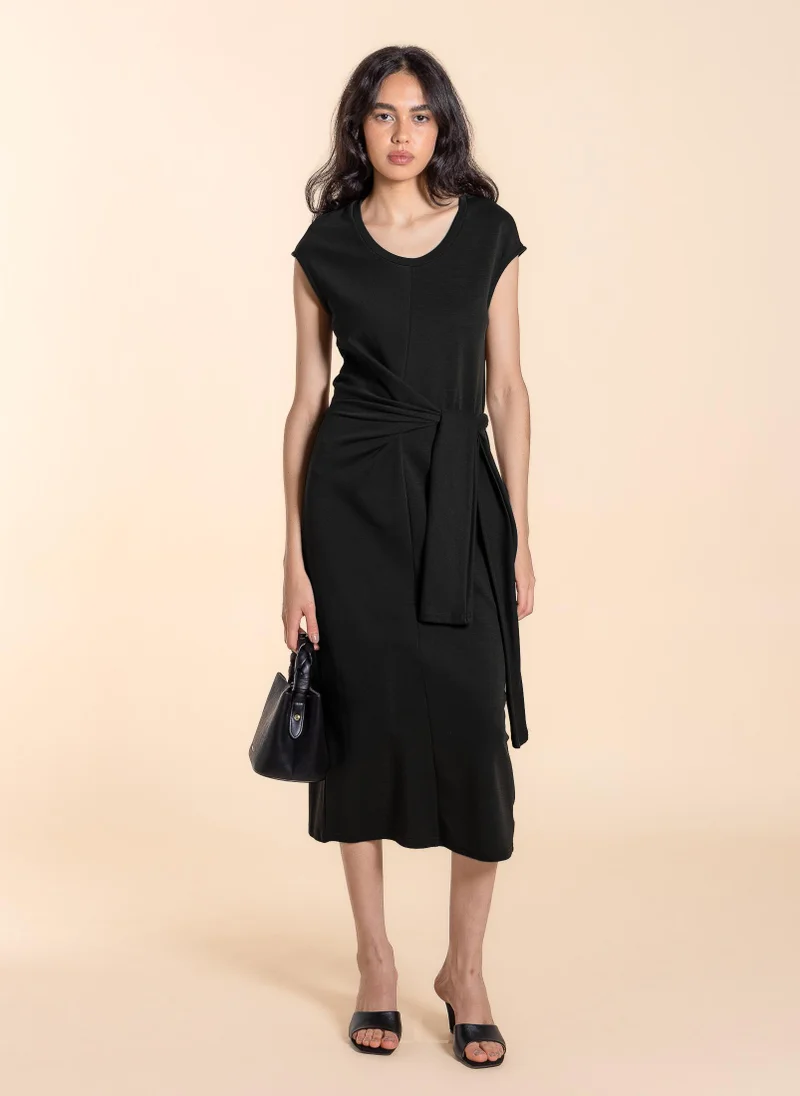 شايبس WASIT TIE MIDI DRESS