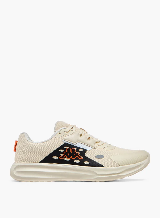 Kappa Men's Logo Print Sports Shoes with Lace-Up Closure