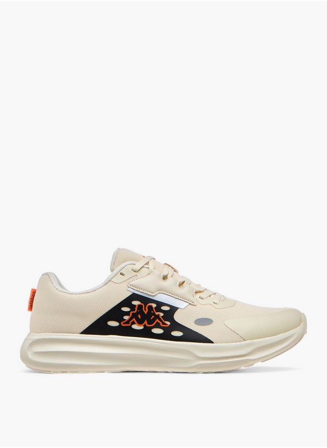 Kappa Men's Logo Print Sports Shoes with Lace-Up Closure  - Image 3