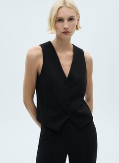 MANGO Avaya Button Detailed Waistcoat  - Image 1