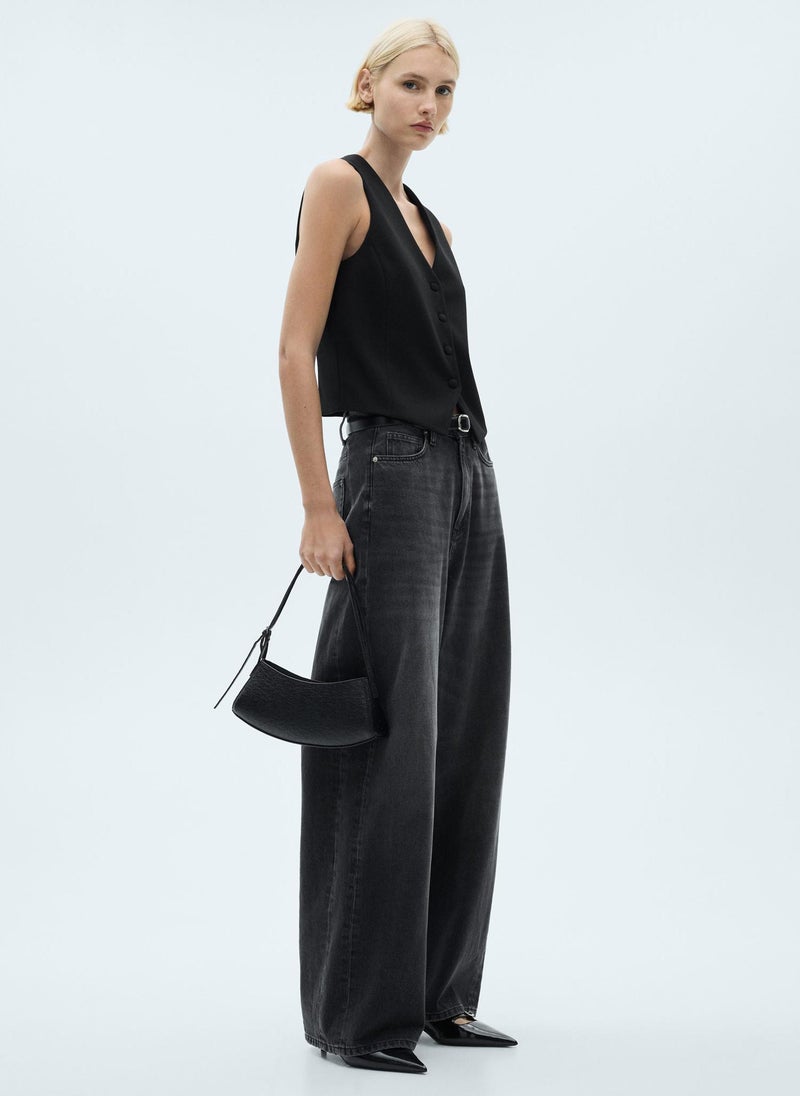 MANGO Avaya Button Detailed Waistcoat  - Image 3