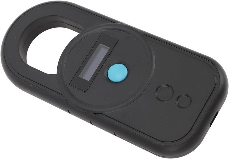 قارئ رقاقات تعريف الحيوانات Dioche، تردد مزدوج، حساسية عالية، واجهة USB محمولة، تردد عمل 134.2kHz/125kHz، سعة تخزين 128 قطعة معلومات، قابل لإعادة الشحن (أسود) - Image 3