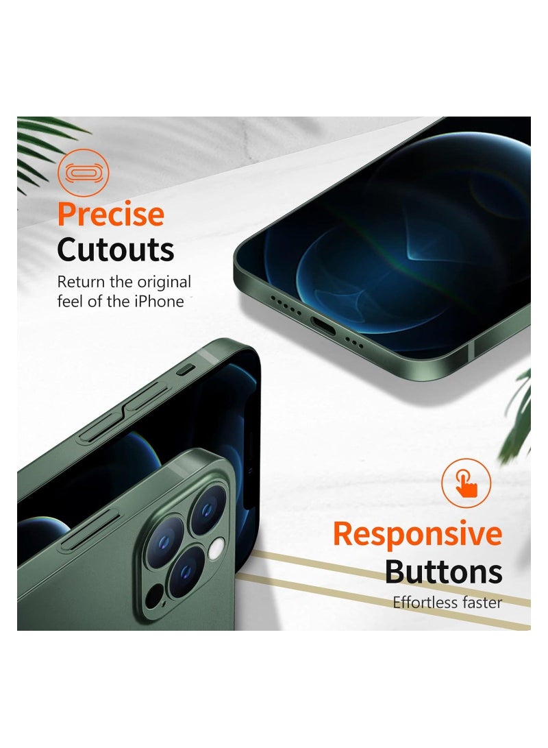 MUNTAQI iPhone 12 Pro Max Slim Case,Paper-Thin Matte Finish Skin Back Case [Anti-Fingerprints& Non Yellowing] Ultra Protective Cover - Image 4