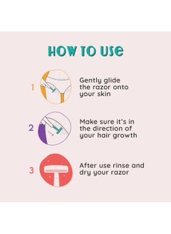 Furr Furr Bikini Line Trimming Razor for Women Equipped with safety blade, Advanced Nano coated, reusable for all skin types, Made in Japan - Pack of 2  - Image 3