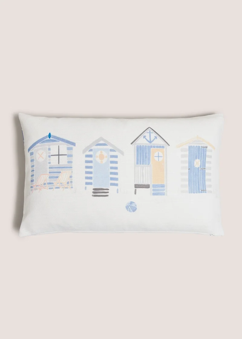 Matalan White Seaside House Cushion