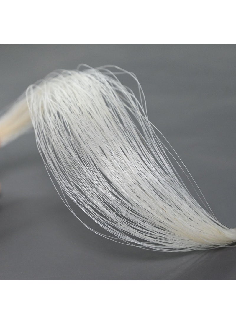 VINGOBOW VINGOBOW Natural Mongolian Horse Hair for Violin, Viola Bows Unbleached White 29'' Fiddle Bow Hair Replacement kit  - Image 2