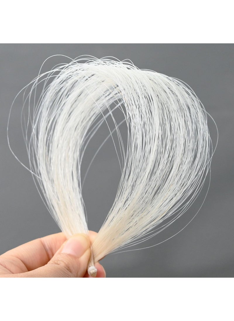 VINGOBOW VINGOBOW Natural Mongolian Horse Hair for Violin, Viola Bows Unbleached White 29'' Fiddle Bow Hair Replacement kit  - Image 3