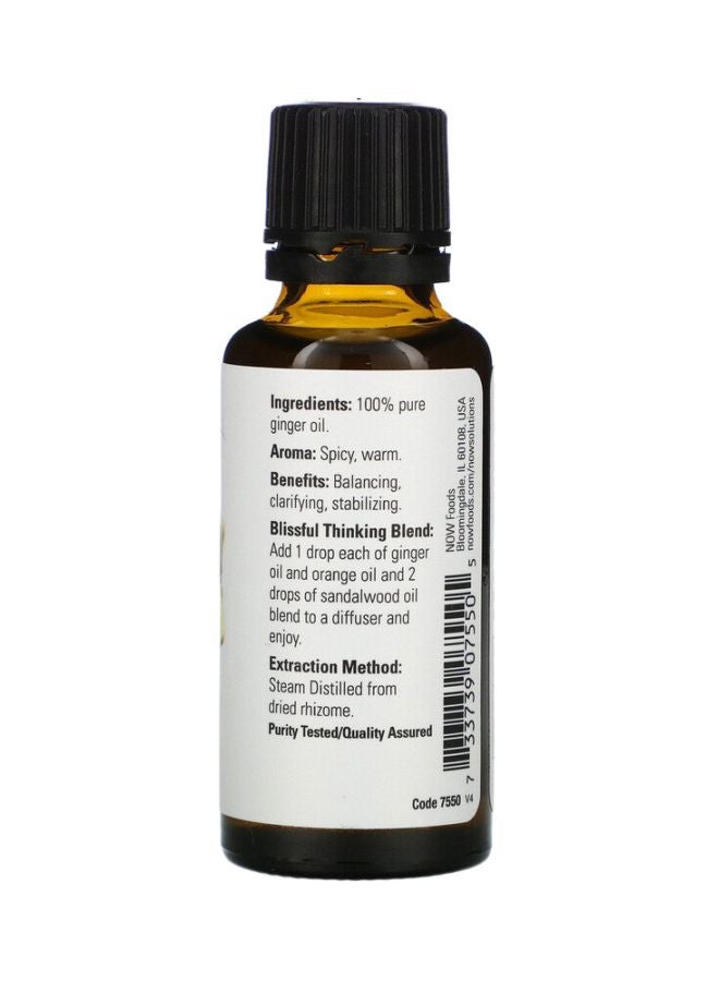 Now Foods 100% Pure Ginger Essential Oils 1 Fl. Oz. - Image 2