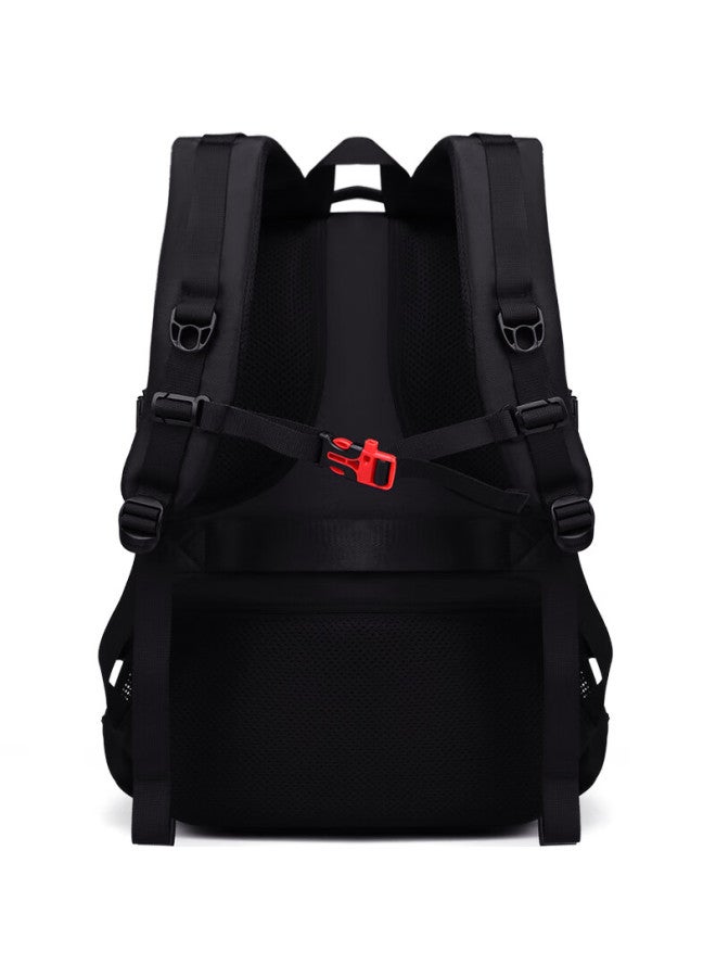 Edison High School Student Backpack, Large Capacity, Water-resistant, Suitable For Middle School And College Students, Travel Backpack, K2272-1 Black - Image 4