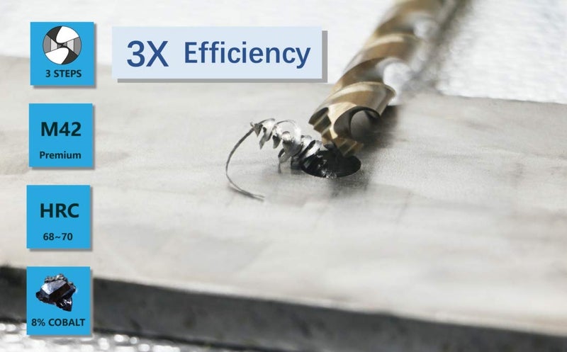 STROTON Metric M42 8% Cobalt Drill Bits for Stainless Steel and Hard Metal (5.5mm x 4pcs) - Image 2