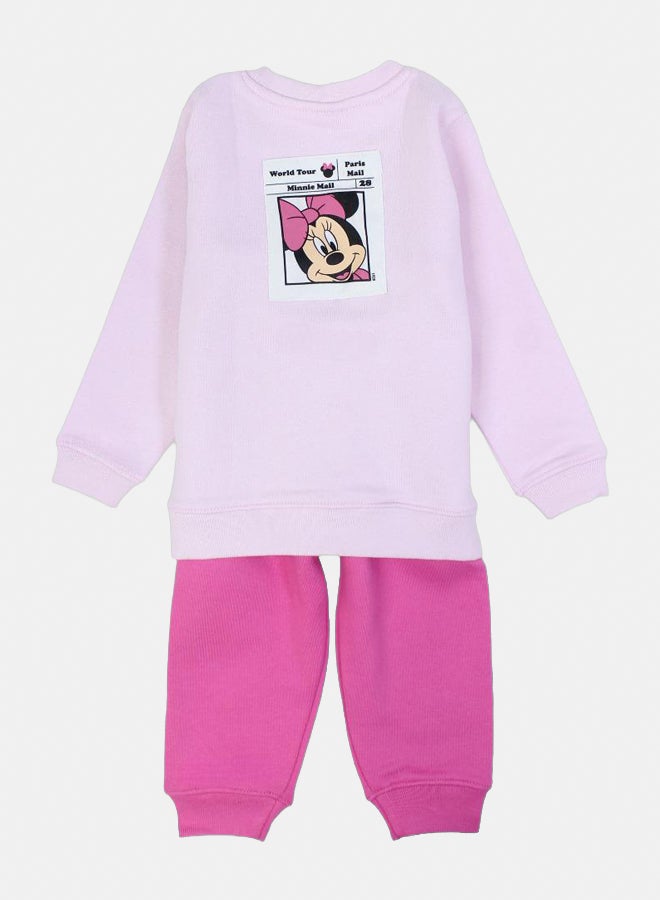 طقم بيجاما قطني للبنات الرُّضَّع – بطبعة ميني ماوس - Image 2