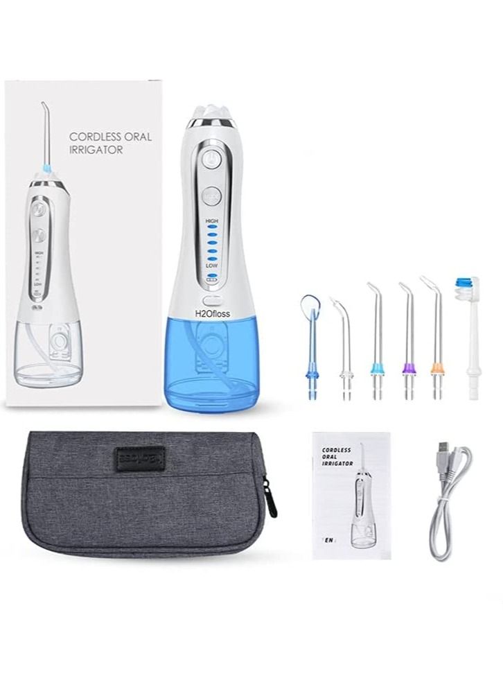 Generic Oral Irrigator Water Floss USB Rechargeable Irrigator portable Irrigator 300ml teeth Dental Water Flosser with Travel Bag - Image 5