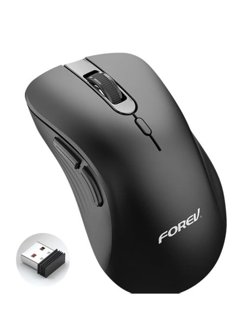 Classic wireless mouse for computer and laptop, 10-meter range, 3200 dpi, model FV-G200, with high accuracy - for home and office use, comfortable design for the hand and bright colors