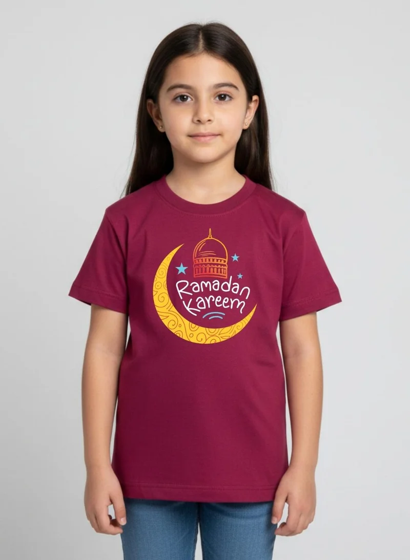 babyqlo Unisex Kids Ramadan Kareem Moon Cotton T-Shirt