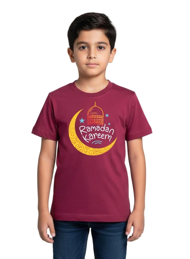 babyqlo Unisex Kids Ramadan Kareem Moon Cotton T-Shirt