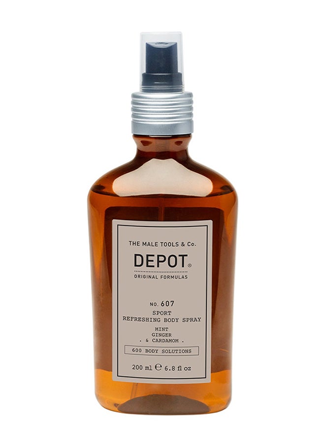 Depot بخاخ الجسم المنعش الرياضي - يوفر إحساسًا بالبرودة الفورية ورائحة نظيفة تدوم طوال اليوم، مثالي للانتعاش بعد التمرين (200 مل) - Image 1