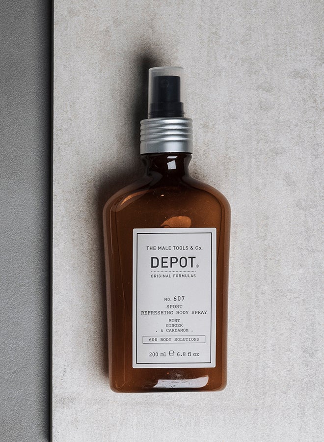 Depot بخاخ الجسم المنعش الرياضي - يوفر إحساسًا بالبرودة الفورية ورائحة نظيفة تدوم طوال اليوم، مثالي للانتعاش بعد التمرين (200 مل) - Image 2