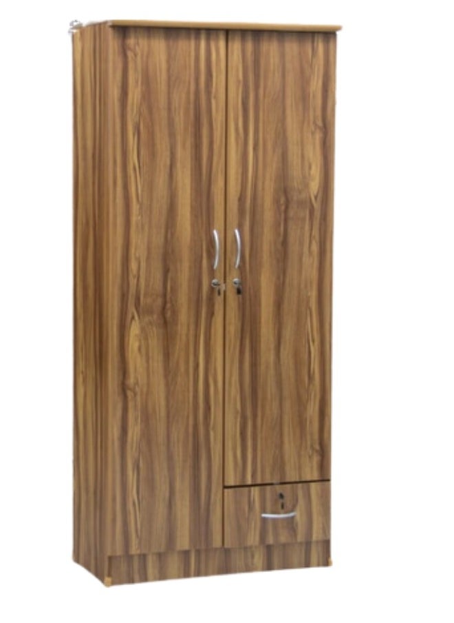 ALWASIT HOME - 2 Door Wooden Wardrobe Cabinet Cupboard Engineered Wood Perfect Modern Stylish Heavy Duty - Image 1