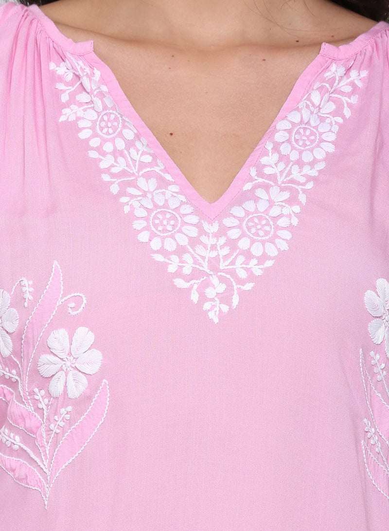 الايا فستان مطرز بالزهور - Image 5