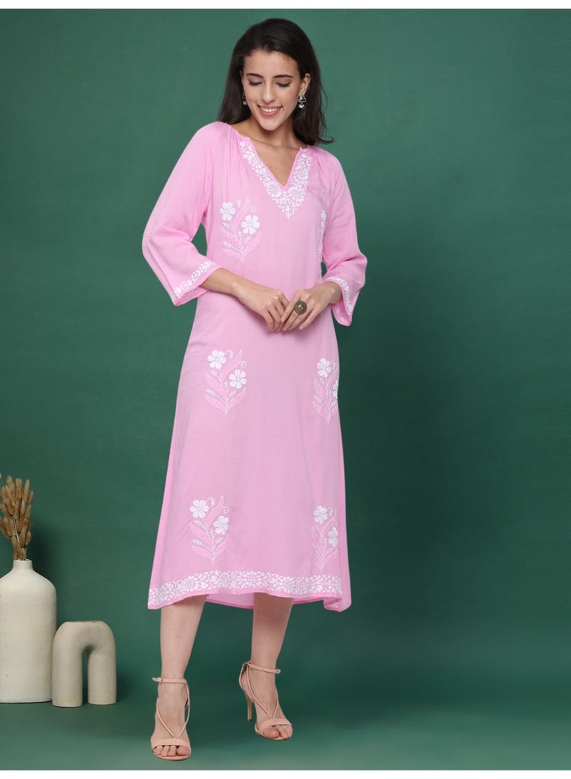 Alaya Floral Embroidered Dress - Image 1