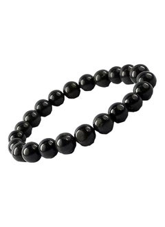 Indian Crystal Company Bracelet, Round Beads Stone Crystal Bracelet for Reiki Healing and Crystal Healing, Standard, Stone, Agate