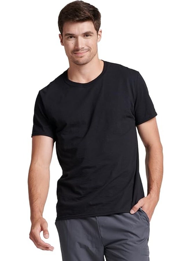 Badger Cotton T-Shirt Short Sleeve Crew Neck Tee Shirts Casual Solid Basic Tops - Image 1